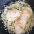 くむちん's cooksnap of when they made 簡単♪朝食に♪キャベツの巣ごもり卵♪.