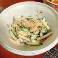 古賀竜一's cooksnap of when they made 魚肉ソーセージと胡瓜のマヨポンサラダ☆.