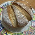 southcnarb's cooksnap of when they made 自家製*°プルーン酵母の簡単カンパーニュ.