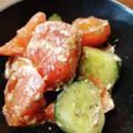 ばたみそーぱん☆'s cooksnap of when they made ３分簡単きゅうりとトマトのゆかりマヨ和え.