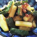 ぷりんまい's cooksnap of when they made おばけきゅうりのピリ辛炒め.
