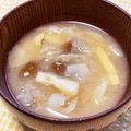 わたさな2016's cooksnap of when they made 株とりなめこと春キャベツの味噌汁♪.