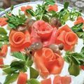 takao_ry's cooksnap of when they made 記念日に簡単生ハム薔薇リボンブーケサラダ.