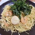 ぷっくりさん。's cooksnap of when they made 簡単♪アンチョビと大葉のおつまみパスタ.