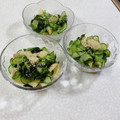 みぽぽ37's cooksnap of when they made きゅうりと油揚げの酢の物.