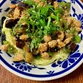 ☆さぶ☆☆'s cooksnap of when they made 鶏肉と茄子の大葉味噌炒めのせ そうめん.