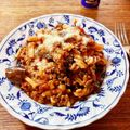 おりこうポチ's cooksnap of when they made ナスとひき肉のコク旨トマトソースパスタ.