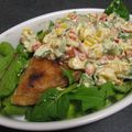 cocomakico's cooksnap of when they made 鮭のムニエル☆簡単カラフル野菜ソース☆.