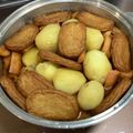 ひまわり６号's cooksnap of when they made 薩摩揚げ煮物♪新じゃがいもで簡単.