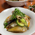 sz55's cooksnap of when they made 豚しゃぶと茄子の香味だれ和え.