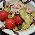 dimbula121's cooksnap of when they made 簡単　時短　豚しゃぶ味噌胡麻キュウリ和え.