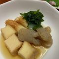 むねともも22's cooksnap of when they made 厚揚げとオクラとワカメの煮びたし♬.
