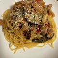かんじきんぐ's cooksnap of when they made 大人気☆きのことなすのミートソース.