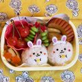 hime's cooksnap of when they made 幼稚園年中　うさぎちゃん　お弁当.