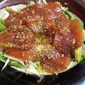 ムカルナス's cooksnap of when they made まぐろの和風カルパッチョ.