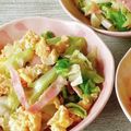 さくらん餅's cooksnap of when they made キャベツとベーコンふわふわ卵☆粒マス炒め.