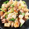 クックmamon19's cooksnap of when they made カブと鶏肉の炒め物.