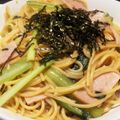 ☆ayami☆26's cooksnap of when they made 簡単ランチ！小松菜とハムの和風パスタ.