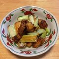 さすらい's cooksnap of when they made 鶏皮とねぎの甘辛炒め.