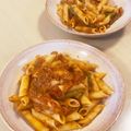 ピーナッツ子♪'s cooksnap of when they made 旬のアスパラで♪アラビアータを簡単に.