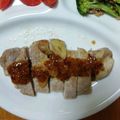 たくじろうさんたろう's cooksnap of when they made 豚厚切りロースハニーマスタードソースあえ.