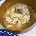 ひだまりポカポカ's cooksnap of when they made 簡単5分♪サバ缶で絶品！あら汁風味噌汁.