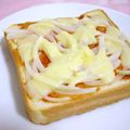 __puririn's cooksnap of when they made 新玉ねぎで☆ピザトースト風♪.