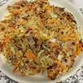 jwk's cooksnap of when they made 卵不使用お好み焼き☆離乳食完了期.
