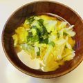 azbjbn's cooksnap of when they made キャベツとわかめの味噌汁^^.