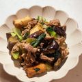 ♪ゆかたん♡'s cooksnap of when they made 豚肉とチンゲン菜、ナスの中華風炒め.