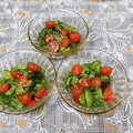 みぽぽ37's cooksnap of when they made わかめときゅうりとミニトマトの酢の物.