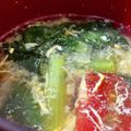 mantacarp's cooksnap of when they made 奇跡の一杯★小松菜とトマトのスープ.
