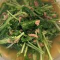 ♡ちょこらて♡'s cooksnap of when they made 水菜とツナの煮浸し.
