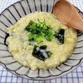 在宅勤務のおじさん's cooksnap of when they made わかめとしらすの雑炊.