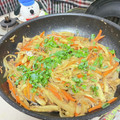 め目め's cooksnap of when they made さば水煮缶を使って＊大根炒め.