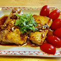 さすらい's cooksnap of when they made かじきまぐろのにんにくしょうがソース.