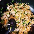 薄桜吹雪's cooksnap of when they made 小松菜としらすの絶品チャーハン.