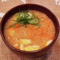 あーこ姐's cooksnap of when they made 炒め人参で♪　かきたまお味噌汁❀.