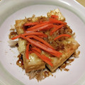 由芽15's cooksnap of when they made 簡単3分！超手抜き！厚揚げのお好み焼き風.