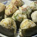 ★なみ☆'s cooksnap of when they made 大葉とみょうがの梅おにぎり.