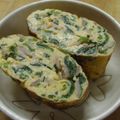 ぽりぽり拓庵's cooksnap of when they made お弁当に☆ほうれん草とベーコンの卵焼き.