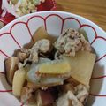 AMI❤︎'s cooksnap of when they made 豚バラと大根・ゴボウの煮物.