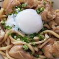 はるいろいちご's cooksnap of when they made 照り焼き温玉うどん♪.