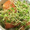 ムーヒツジ's cooksnap of when they made ブロッコリースプラウトとトマトの中華和え.