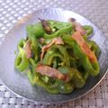 スタイリッシュママ's cooksnap of when they made ピーマンとベーコンのカレー粉炒め.