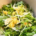 kbmm's cooksnap of when they made 水菜と油揚げのパリパリチーズサラダ.