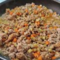 ｸﾏﾘｴ's cooksnap of when they made ごぼうとひき肉のピリ辛パスタ.