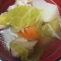 snow012's cooksnap of when they made かぶと鶏もも肉の食べるスープ☆塩味.