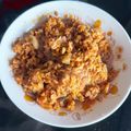 ぐ〜でたま's cooksnap of when they made ご飯がパラパラ！キムチ納豆チャーハン.