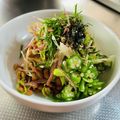 azbjbn's cooksnap of when they made 簡単☆オクラ＆茗荷＆薬味たっぷり納豆冷奴.